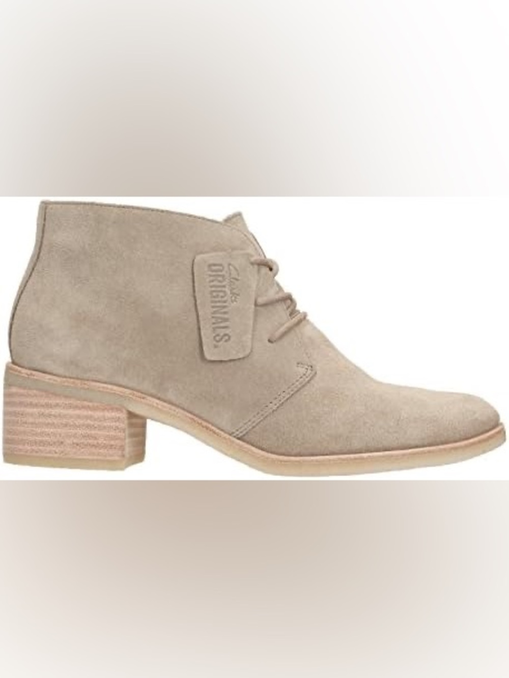 Clarks Originals Phenia Carnaby Grey Suede Desert Boots